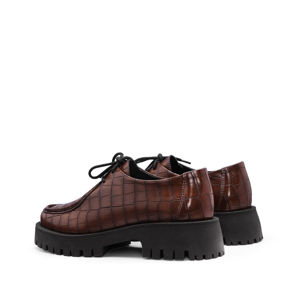 Sapato Casual Mulher Animal Print Castanho