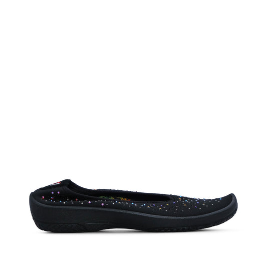 Sapato Sabrinas Mulher Têxtil Preto