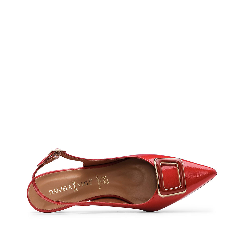 Sapato Salto Alto Mulher Verniz Vermelho