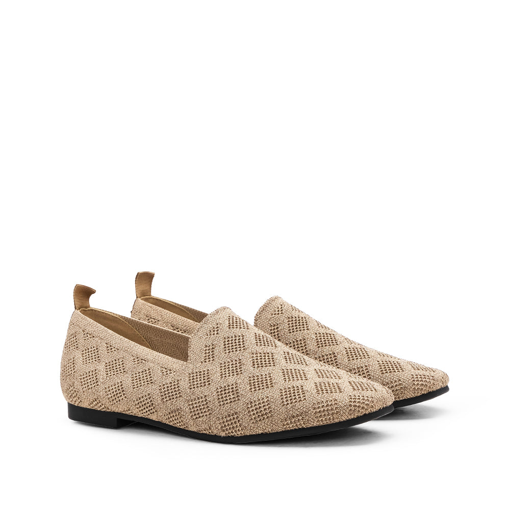Sapato Salto Raso Mulher Dourado