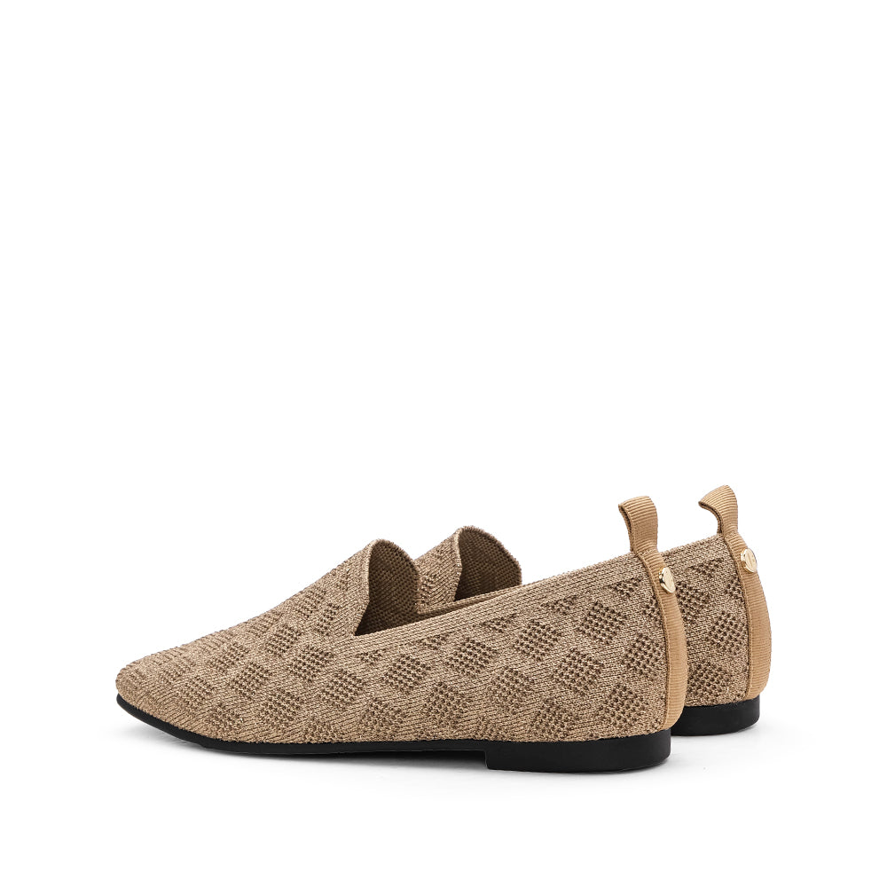 Sapato Salto Raso Mulher Dourado