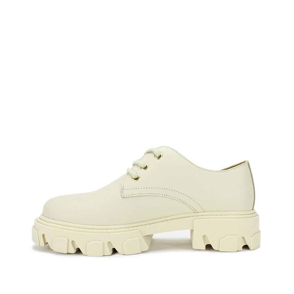 Sapato Desportivo Mulher Pele Creme