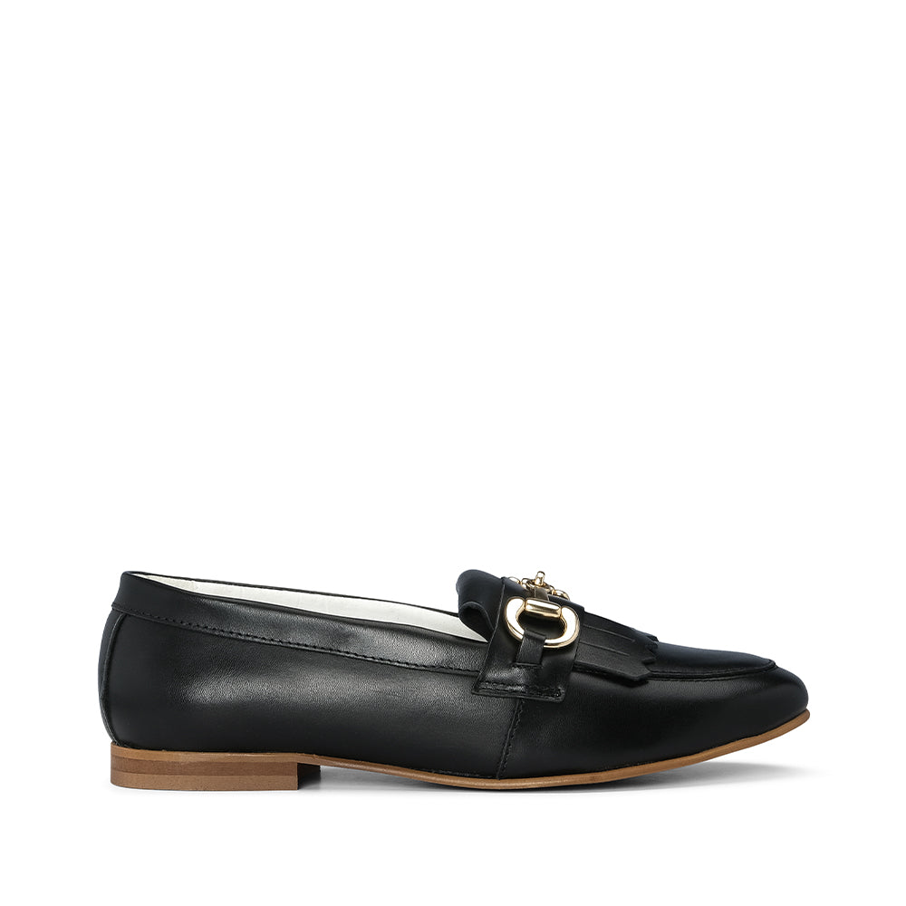 Sapato Mocassim Mulher Pele Preto