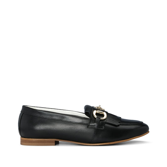 Sapato Mocassim Mulher Pele Preto