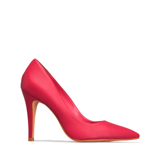 Sapato Salto Alto Mulher Pele Fuxia