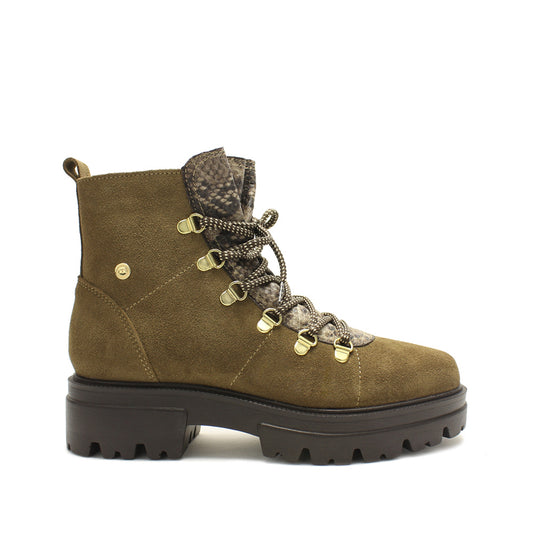 Botim Militar Mulher Camurça Taupe