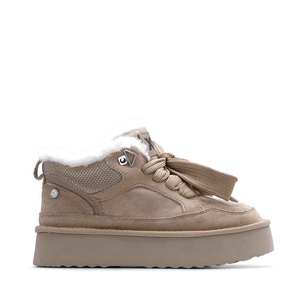 Sapato Plataforma Mulher Bege