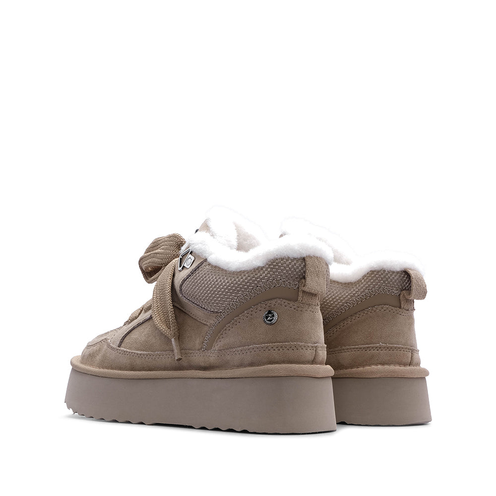 Sapato Plataforma Mulher Bege