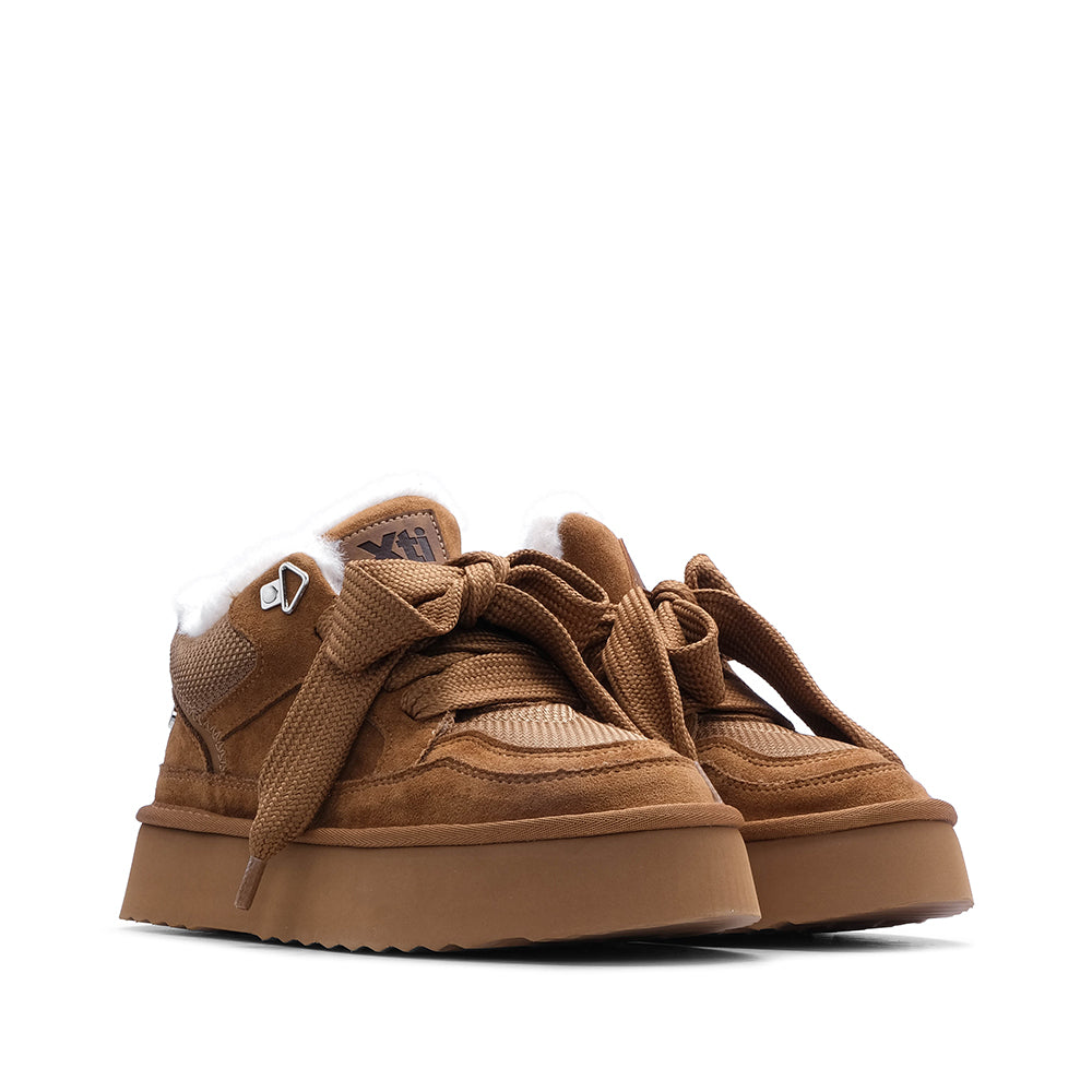 Sapato Plataforma Mulher Camel