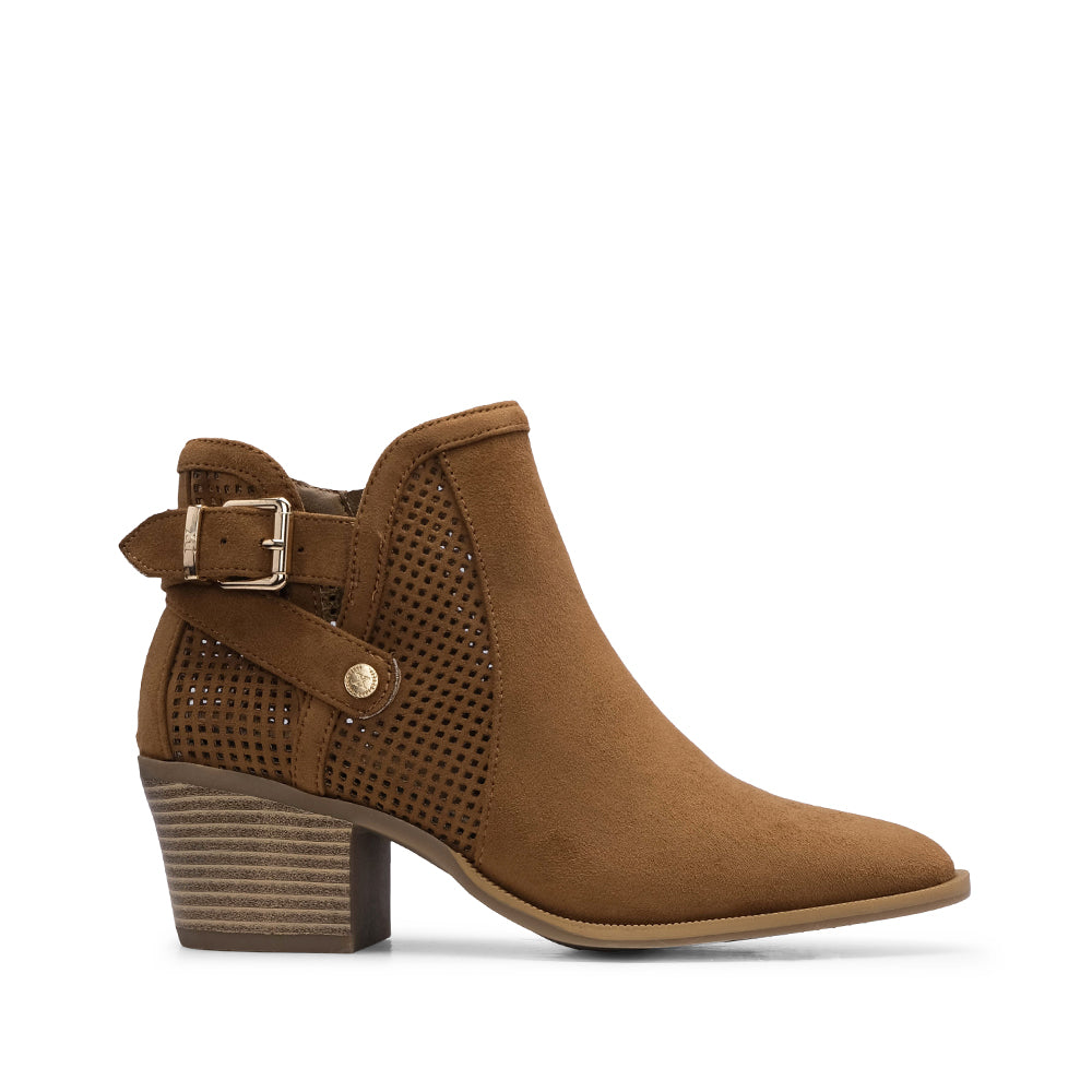 Botim Salto Médio Mulher Camel