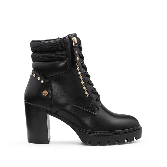 Botim Salto Alto Mulher Preto