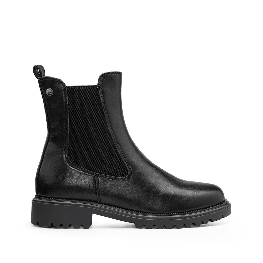 Botim Salto Raso Mulher Preto