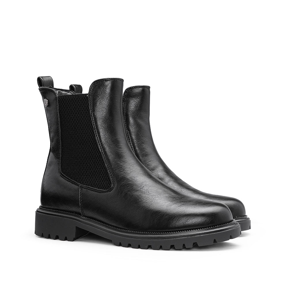 Botim Salto Raso Mulher Preto