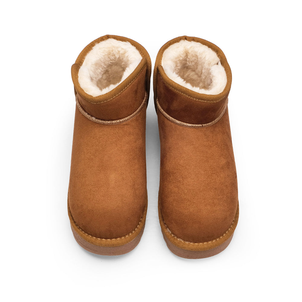 Pantufa Casual Mulher Camel