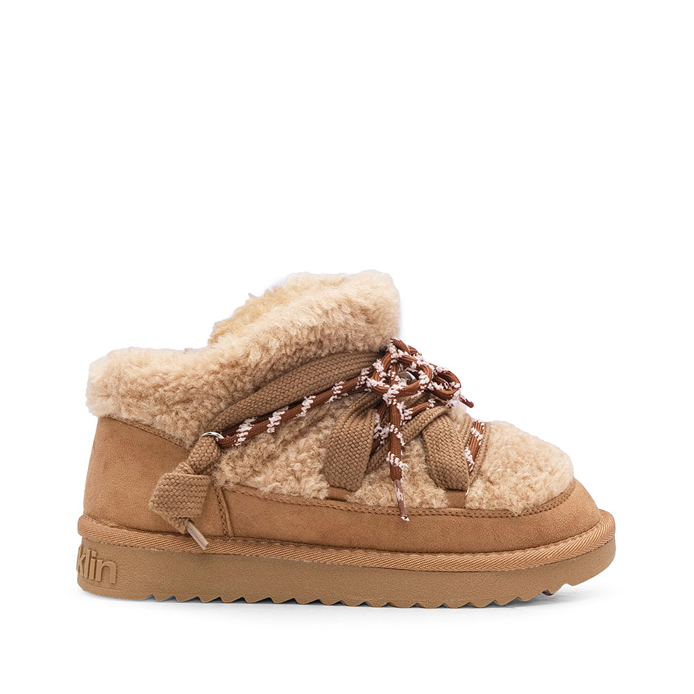 Pantufa Casual Mulher Camel