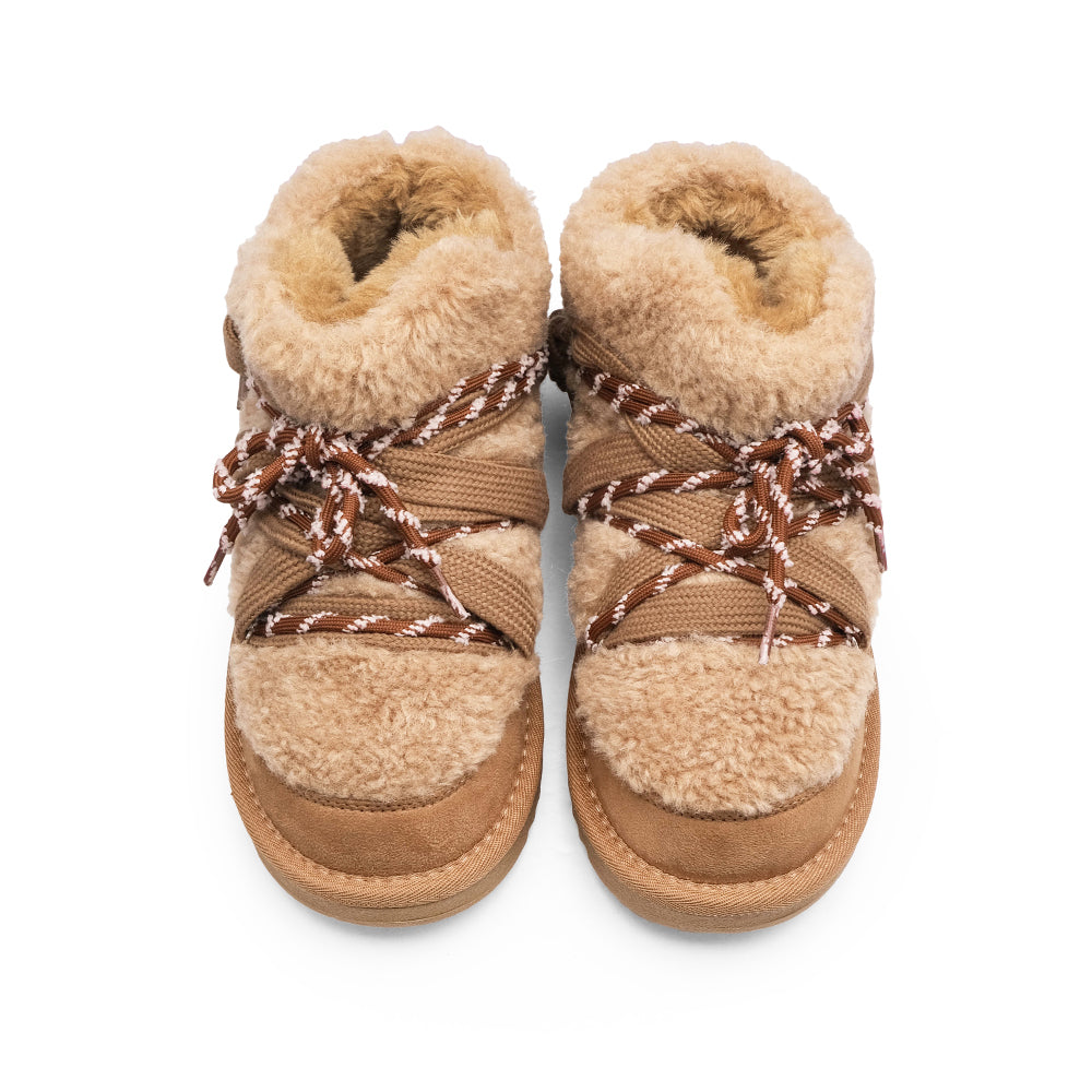 Pantufa Casual Mulher Camel