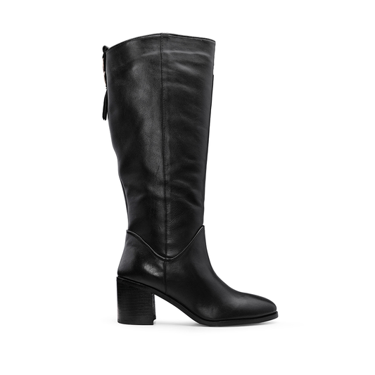 Bota Cano Alto Mulher Preto