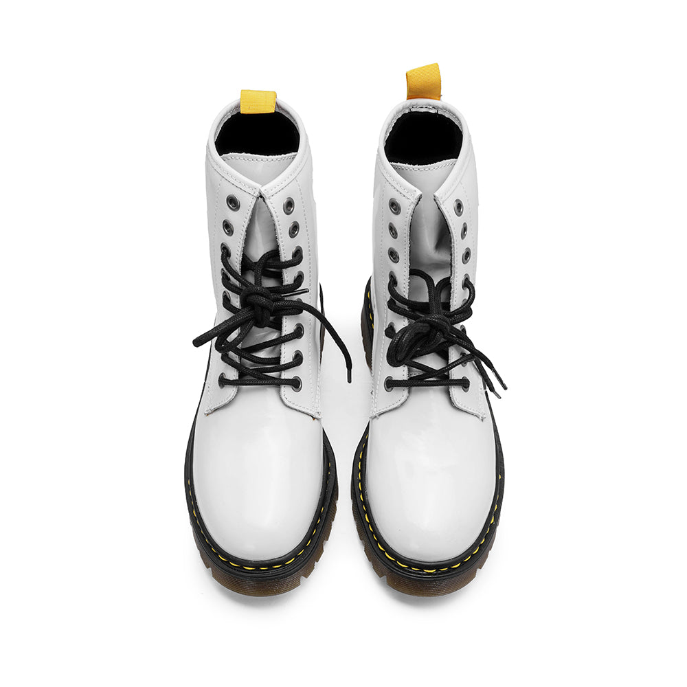 Botim Militar Mulher Polido Branco