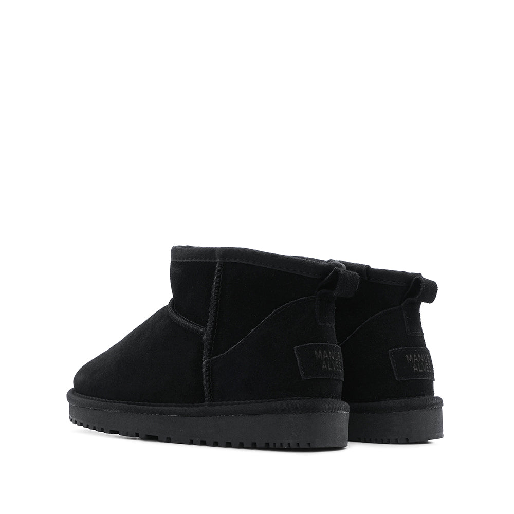 Botim Casual Mulher Camurça Preto