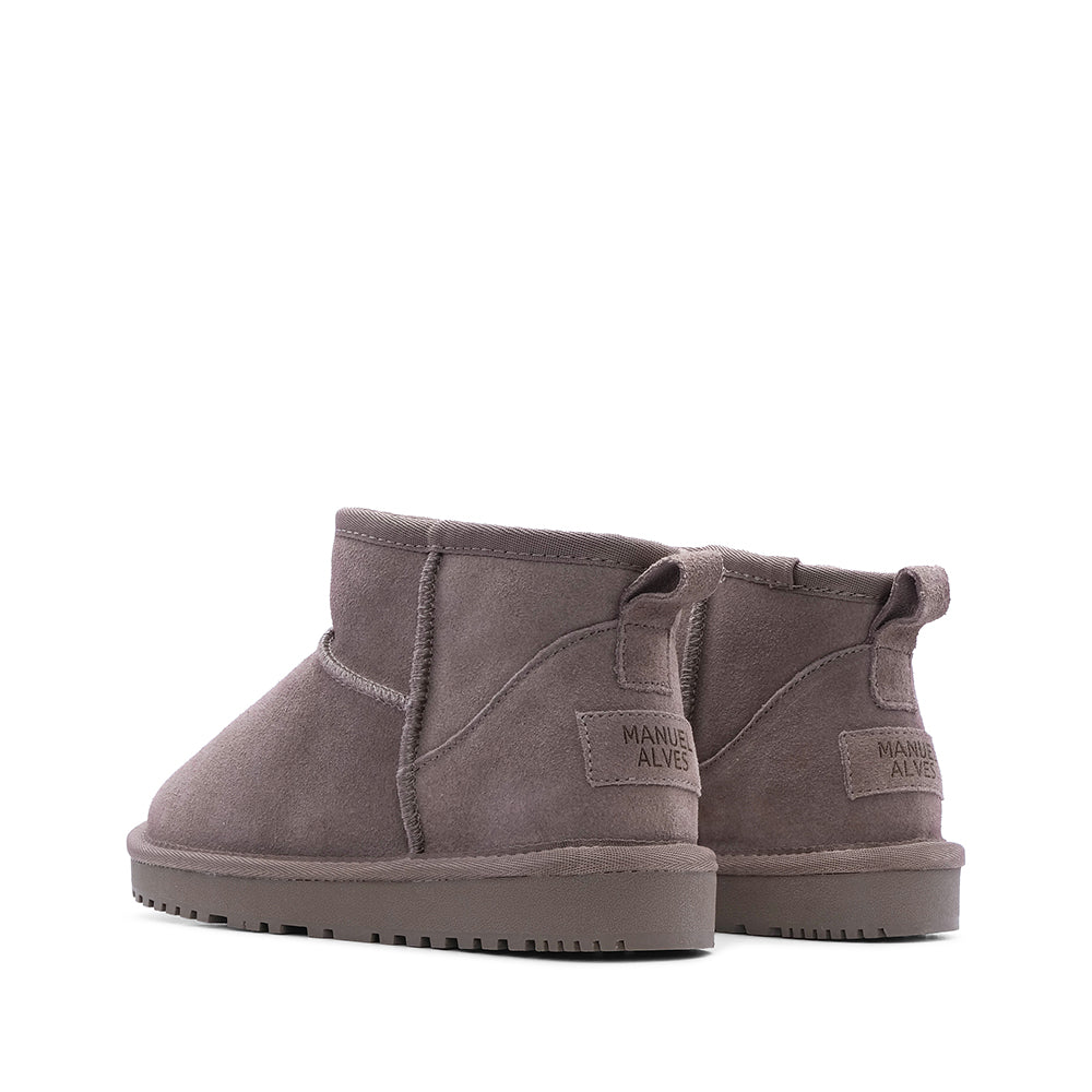 Botim Casual Mulher Camurça Taupe