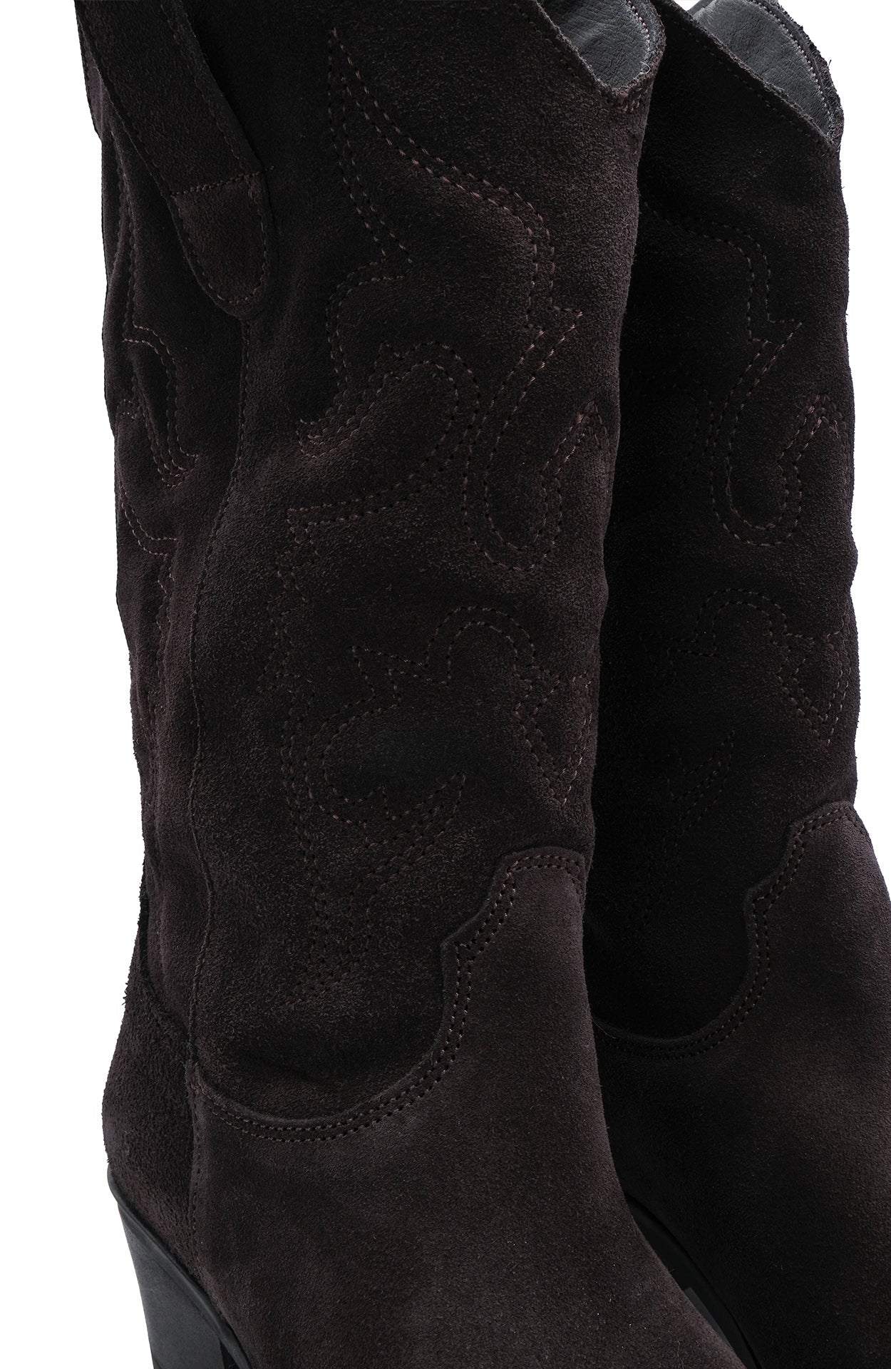 Bota Texana Mulher Camurça Castanho