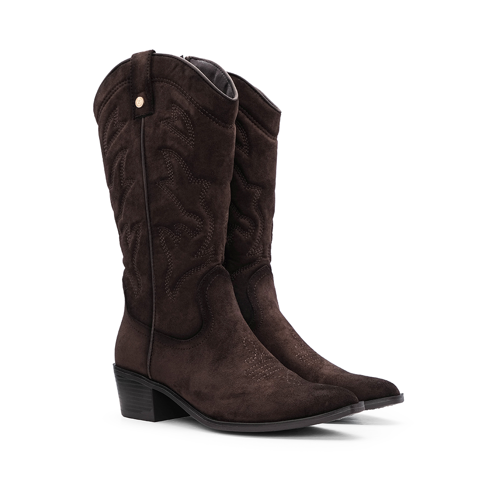 Bota Texana Mulher Castanho