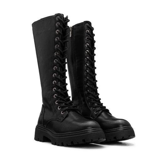 Bota Cano Alto Mulher Preto