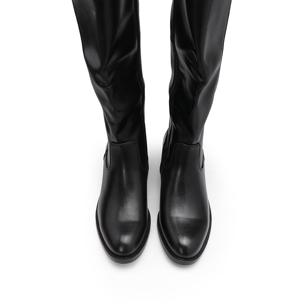Bota Cano Alto Mulher Preto