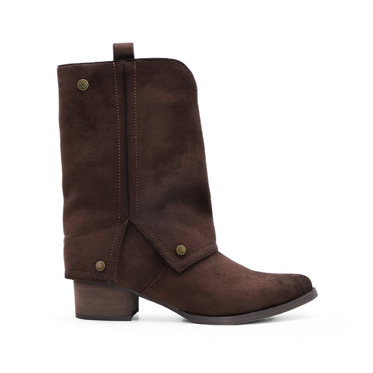 Bota Polaina Mulher Castanho