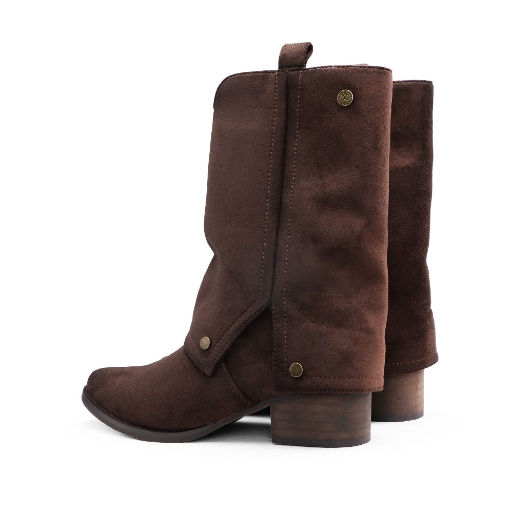 Bota Polaina Mulher Castanho