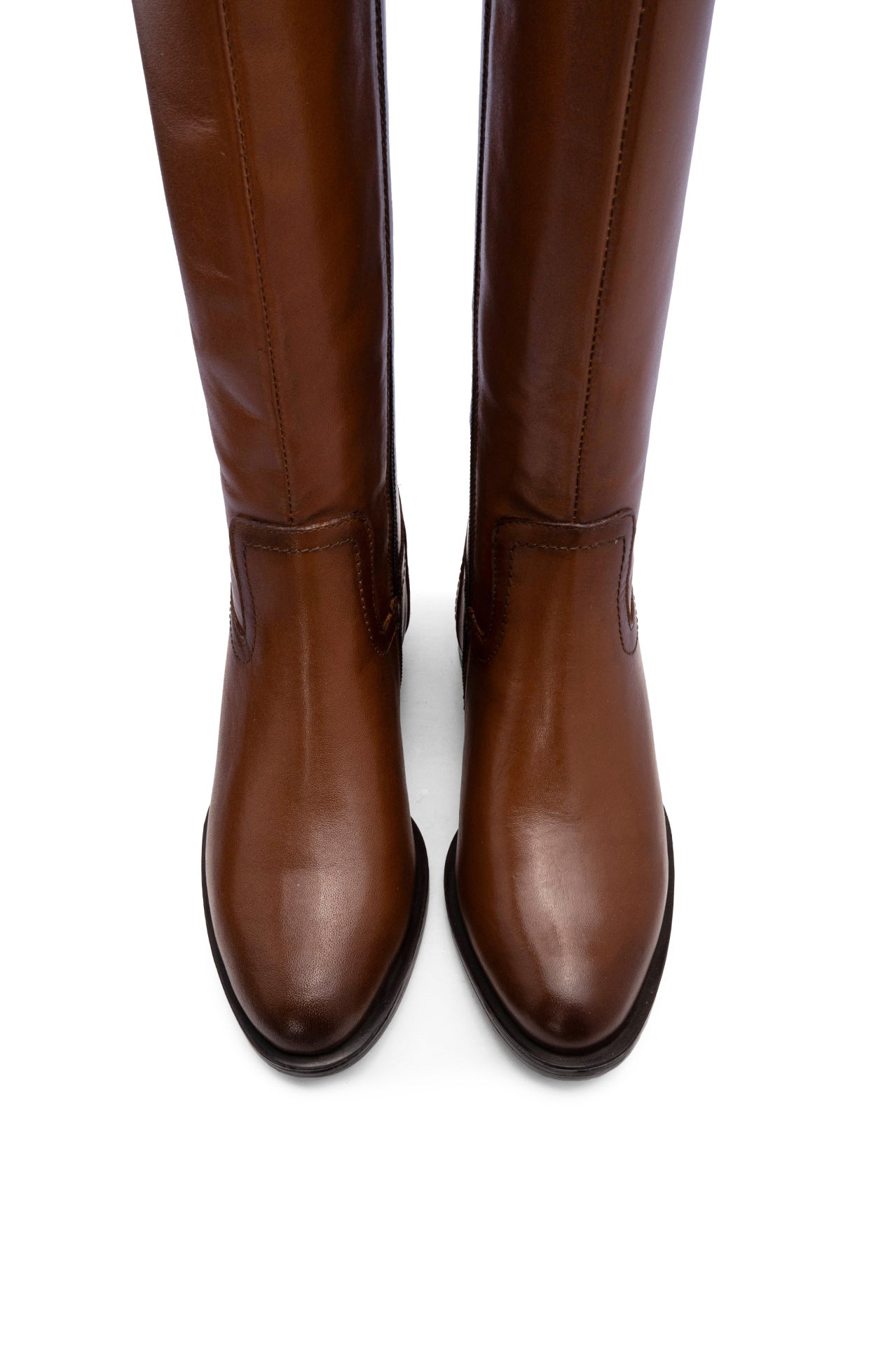 Bota Cano Alto Mulher Camel