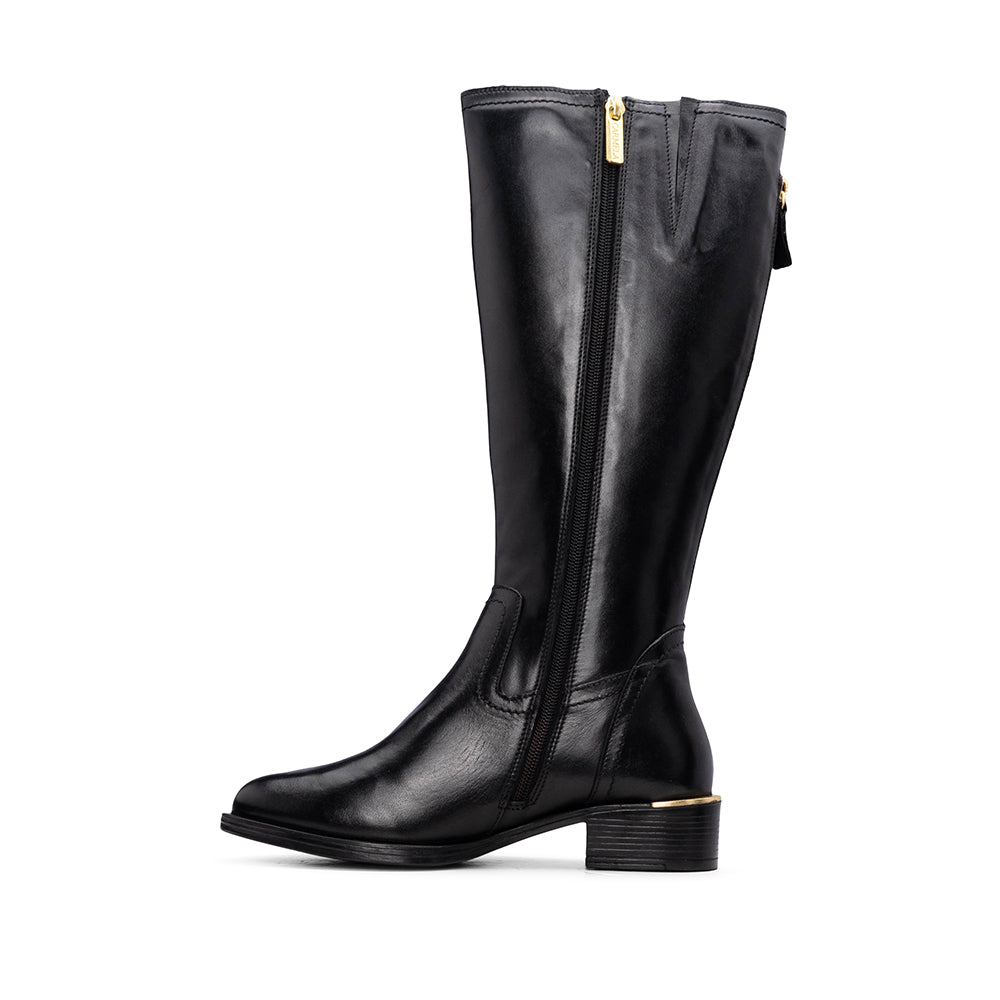Bota Cano Alto Mulher Preto