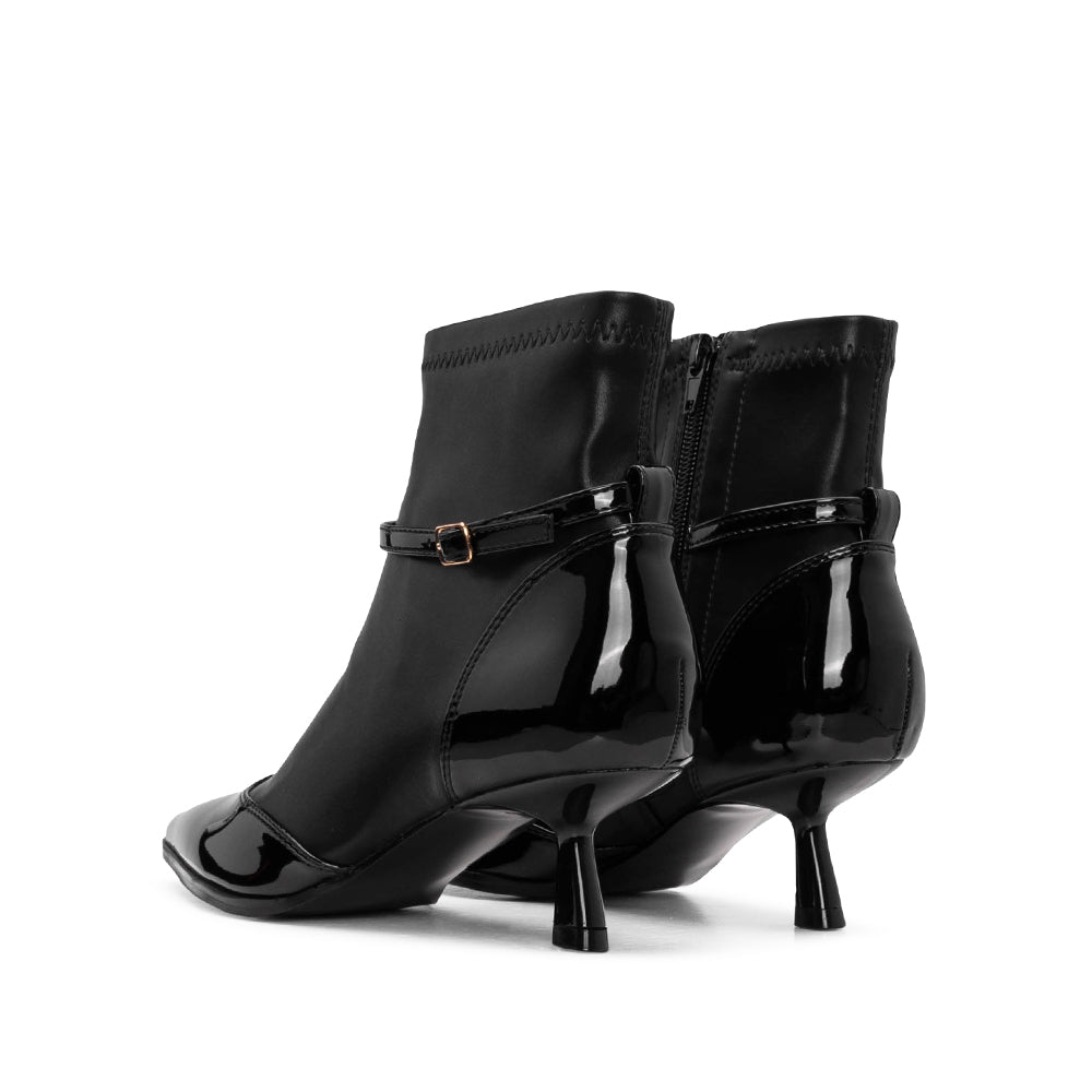 Botim Salto Alto Mulher Preto