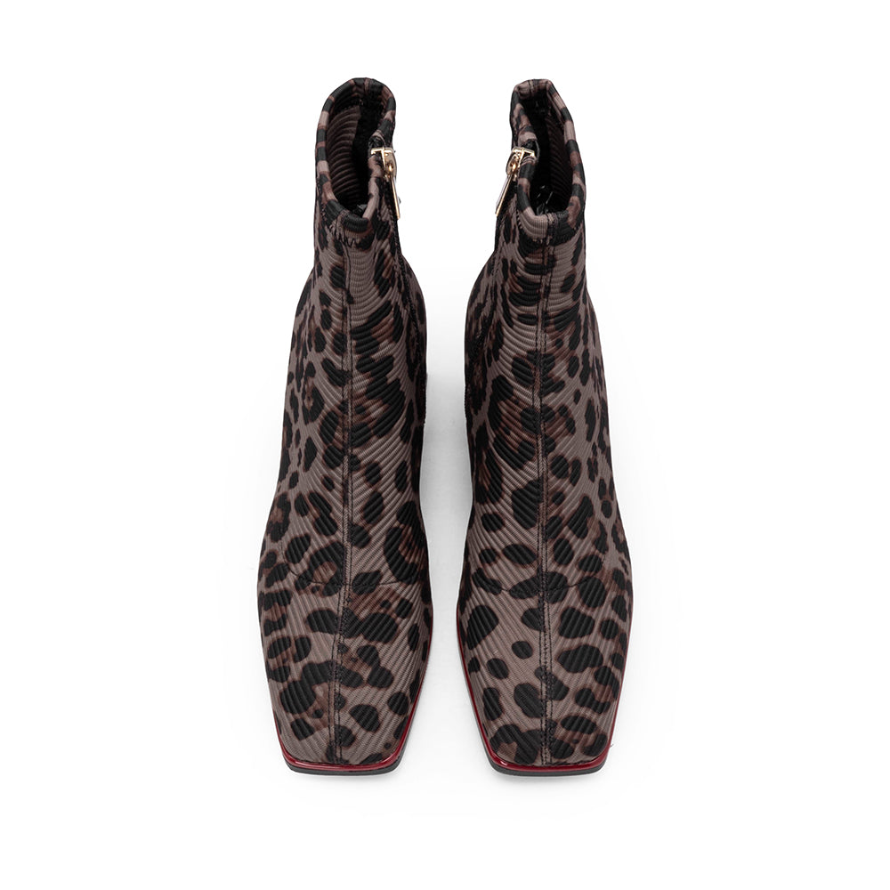 Botim Salto Médio Mulher Leopardo