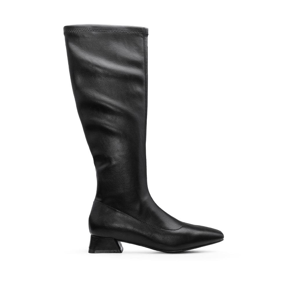 Bota Cano Alto Mulher Preto