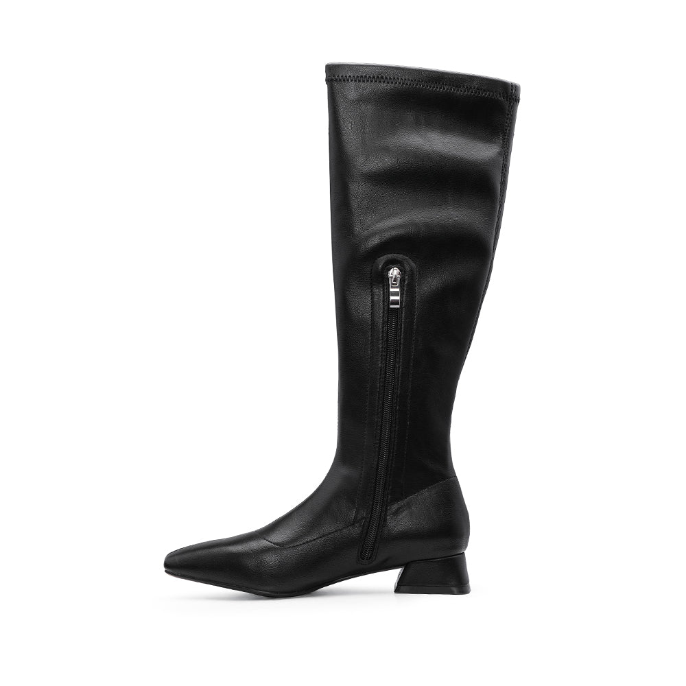 Bota Cano Alto Mulher Preto