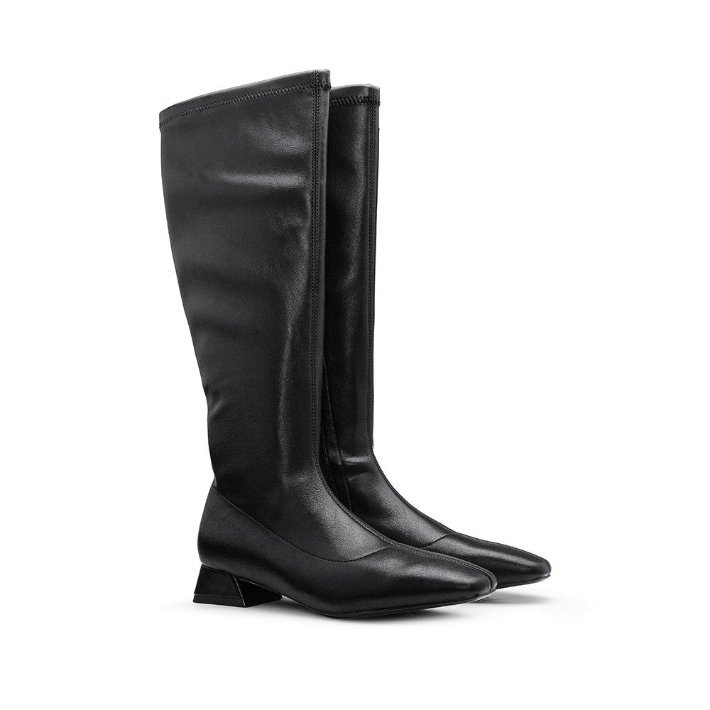 Bota Cano Alto Mulher Preto