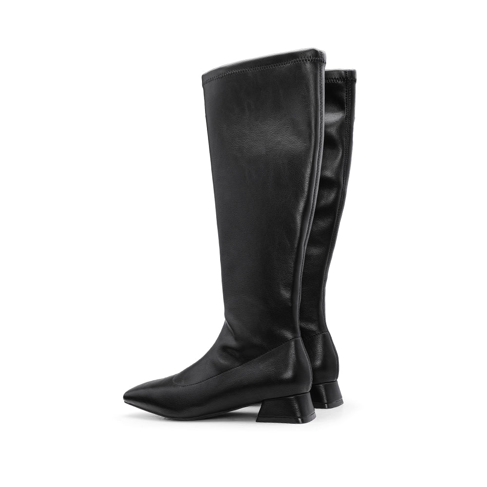 Bota Cano Alto Mulher Preto