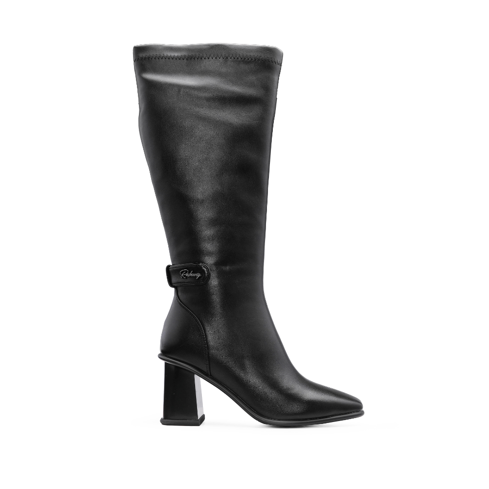 Bota Cano Alto Mulher Preto
