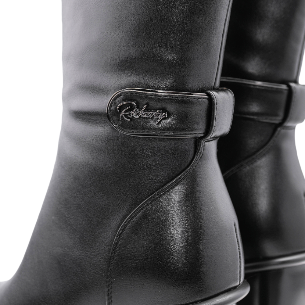 Bota Cano Alto Mulher Preto