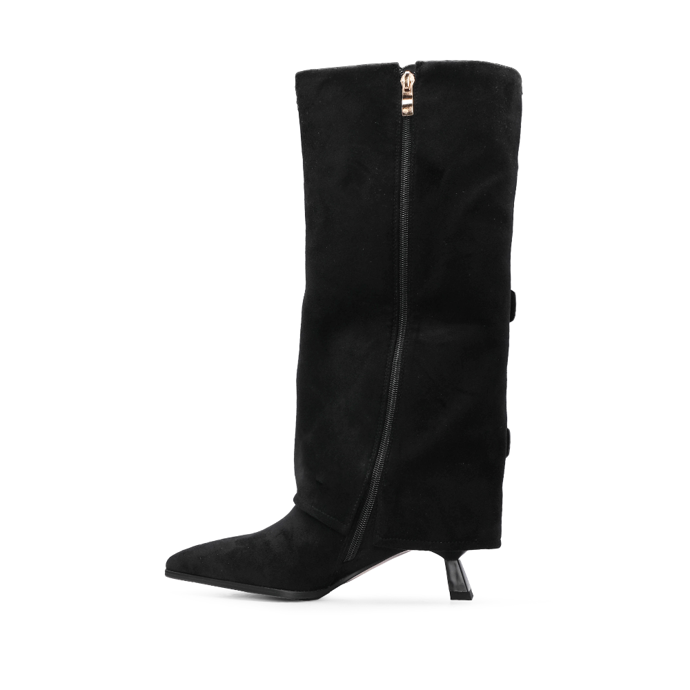 Bota Cano Alto Mulher Preto