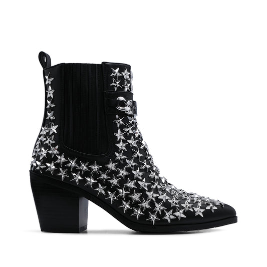 Bota Salto Alto Mulher Pele Sintética Preto