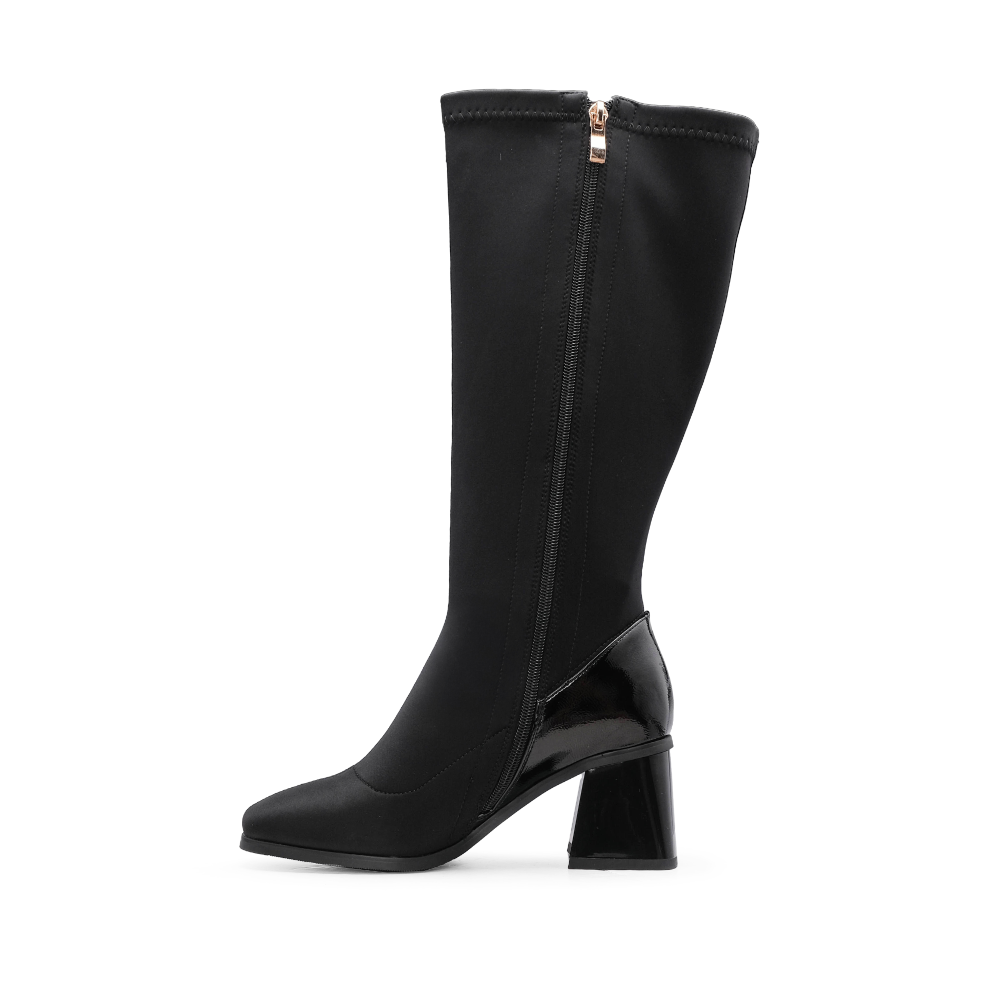 Bota Cano Alto Mulher Preto