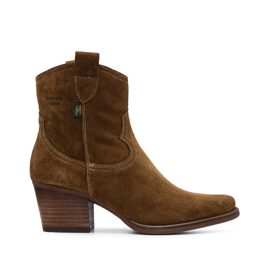 Botim Texana Mulher Camurça Camel