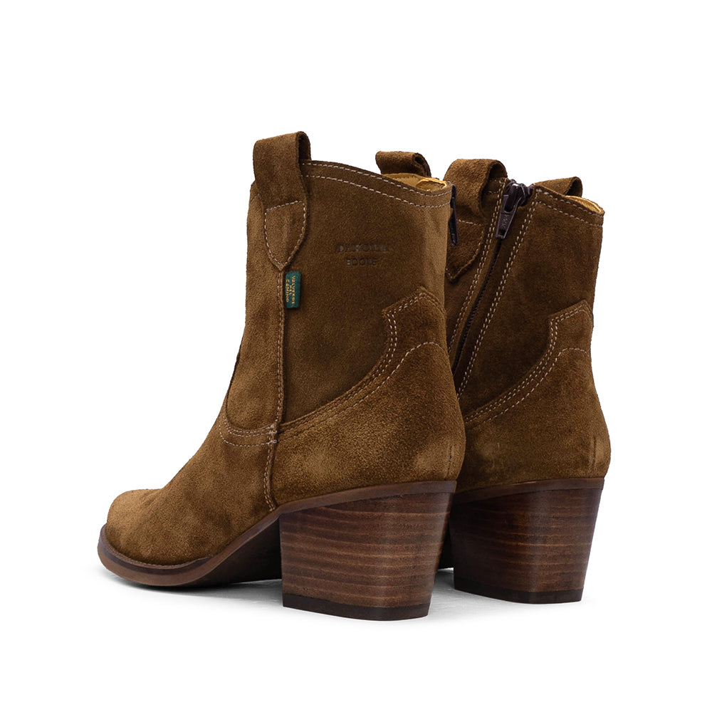 Botim Texana Mulher Camurça Camel