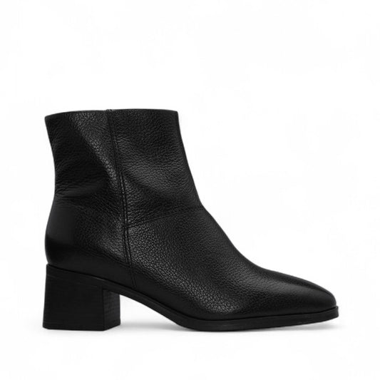 Bota Salto Médio Mulher Pele Preto