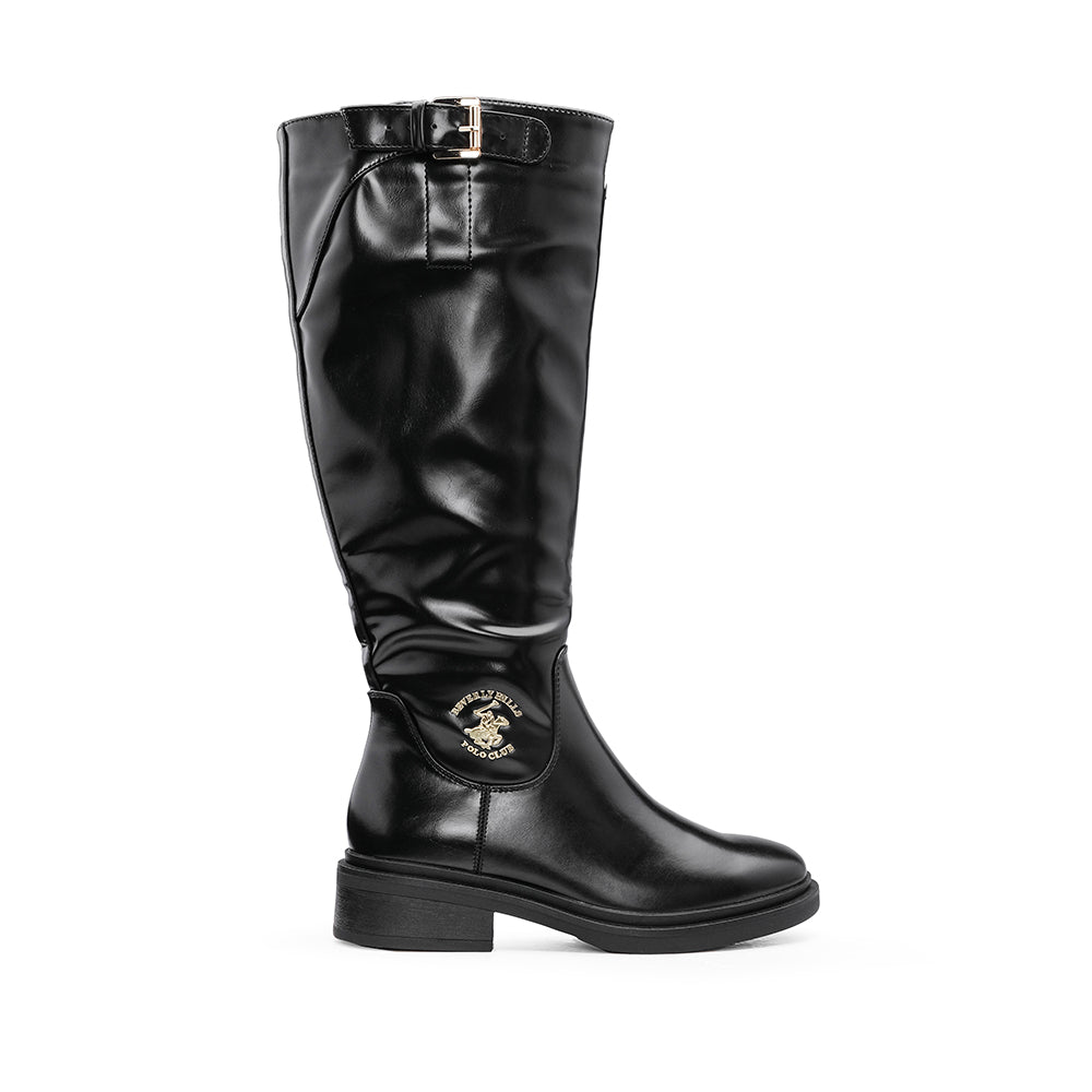Bota Cano Alto Mulher Preto