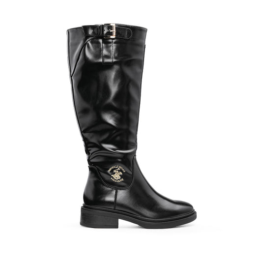 Bota Cano Alto Mulher Preto