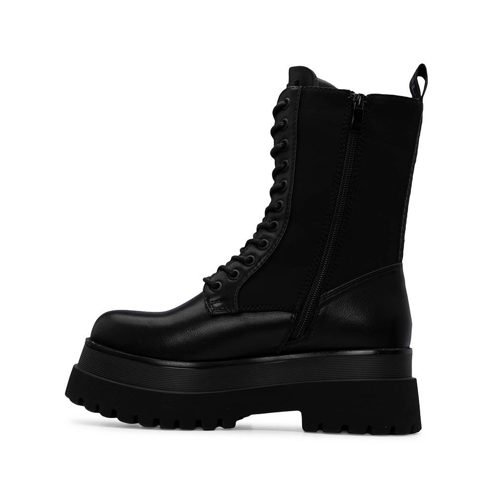 Bota Plataforma Mulher Preto