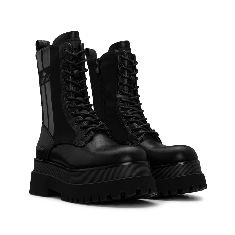 Bota Plataforma Mulher Preto